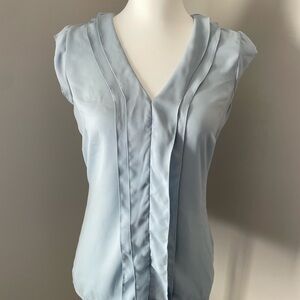 The Limited Soft Blue V-Neck Blouse